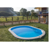 Ovalni montažni bazen GRE ukopni - set (dubina 1,5m)